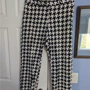 Loudmouth black and white houndstooth golf dress pants slacks semiformal office
